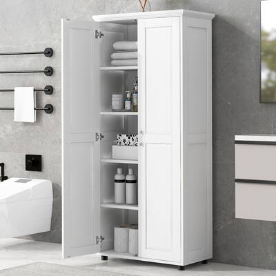GDF Studio - Karry Modern MDF Storage Cabinet with Two Doors and Adjustable Shelf