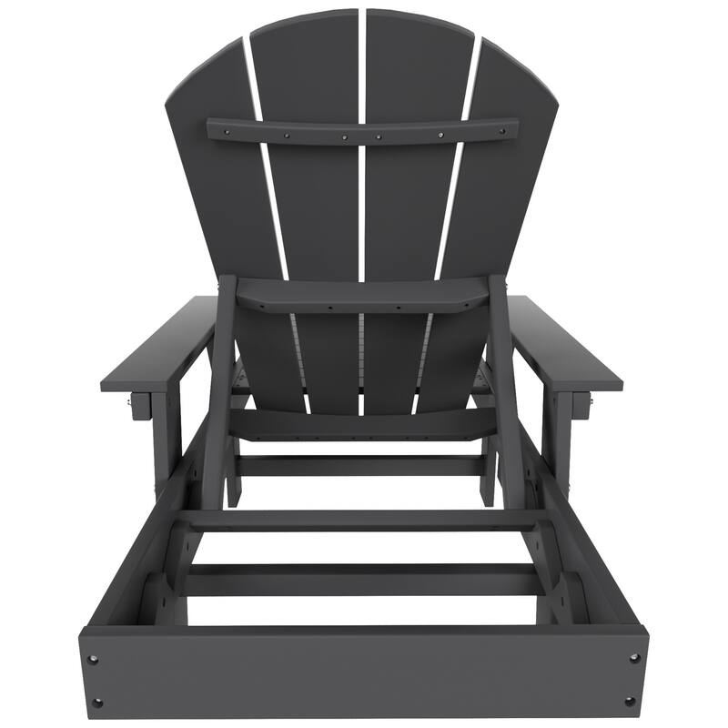 Polytrends Laguna Hdpe All Weather Outdoor Patio Pool Reclining Chaise Lounge With Arms And Wheels
