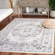 preview thumbnail 2 of 11, SAFAVIEH Layla Gilliane Shabby Chic Farmhouse Rug 4'5" x 6'5" - Ivory Grey/Charcoal - Rectangle