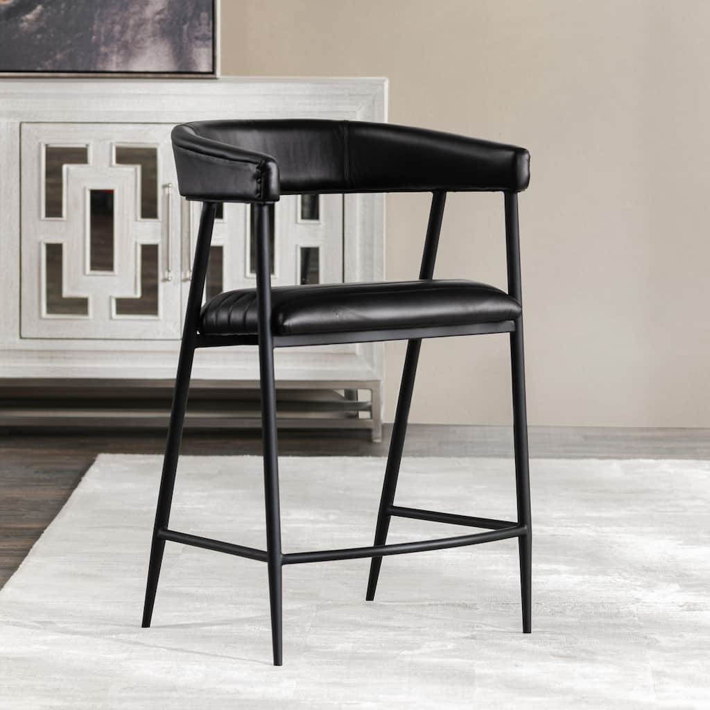 Classic Home Preston 26" Leather Counter Stool