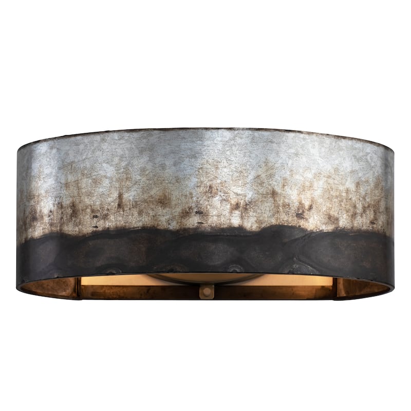 Varaluz Cannery 2-Light Bathroom Vanity Light - Ombre Galvanized