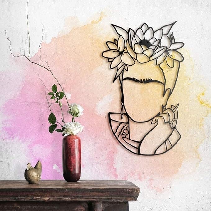Frida Metal Wall Decor Minimalist Wall Sign