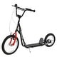 preview thumbnail 1 of 3, Youth Scooter with Adjustable Handlebar, Durable Steel Frame, and Safe Braking System - Black Black