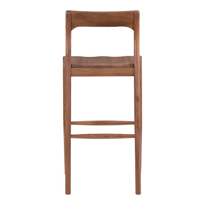 Aurelle Home Owletta Modern Solid Wood Barstool - 19.5"W x 42"H x 20"D