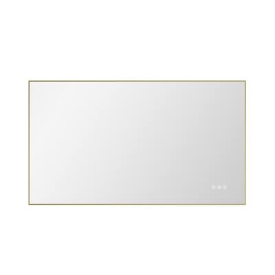 bathroom led mirror is multi-functional and each function is controlled by a smart touch button.