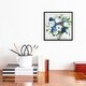 preview thumbnail 18 of 16, iCanvas "White-Blue Symphony" by Asia Jensen Framed Canvas Print