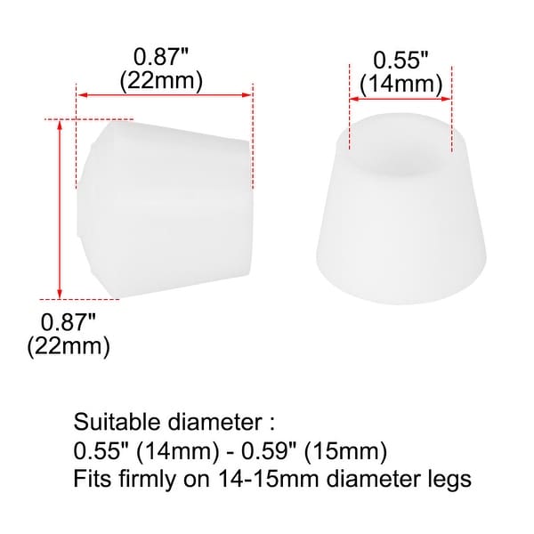 1 inch table leg discount caps