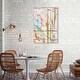 preview thumbnail 23 of 64, Bright Days, Pastel Bright Strokes Modern Gold Canvas Wall Art Print for Living Room