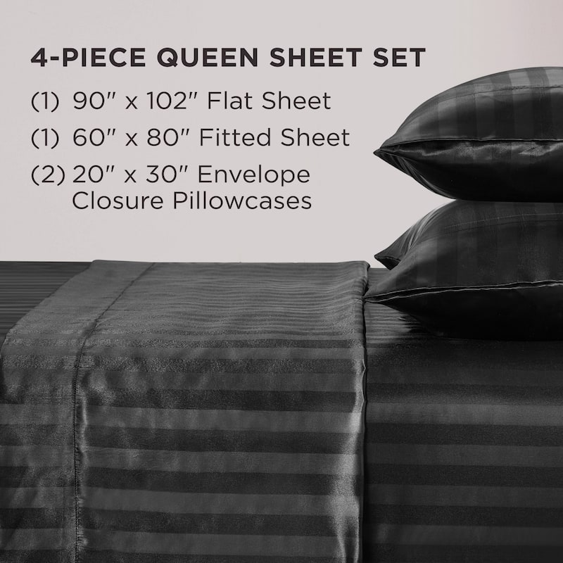 Juicy Couture Silky Satin Damask Sheet Sets