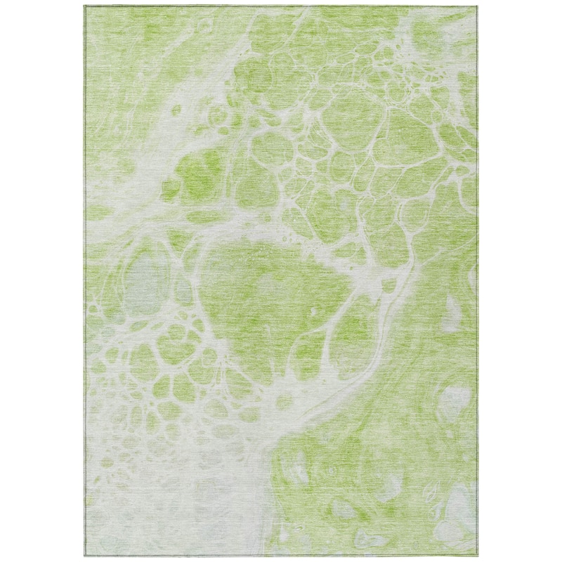 Machine Washable Indoor/ Outdoor Chantille Abstract Contemporary Rug