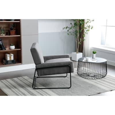 High Density Soft Armchair Living Room Accent Chair, Grey