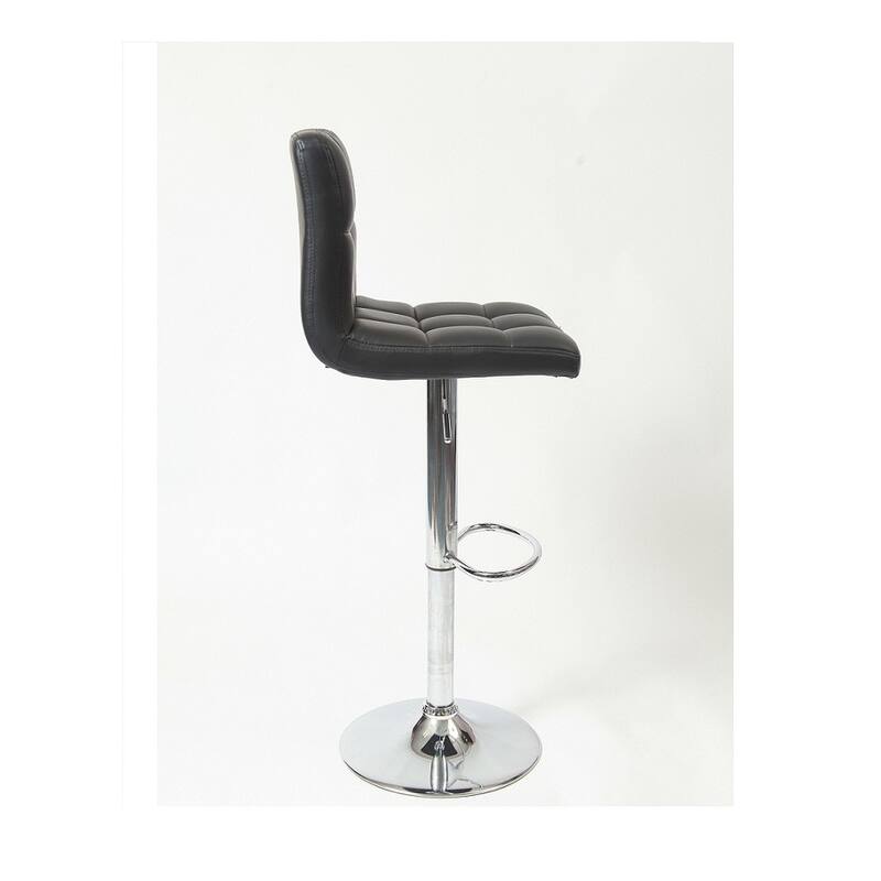 Swivel Faux Leather Adjustable Hydraulic Bar Stool