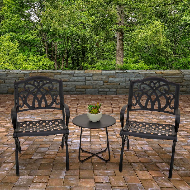 Leeds Collection 2-Piece All-Weather Chair Set by National Tree Company - 36 inches