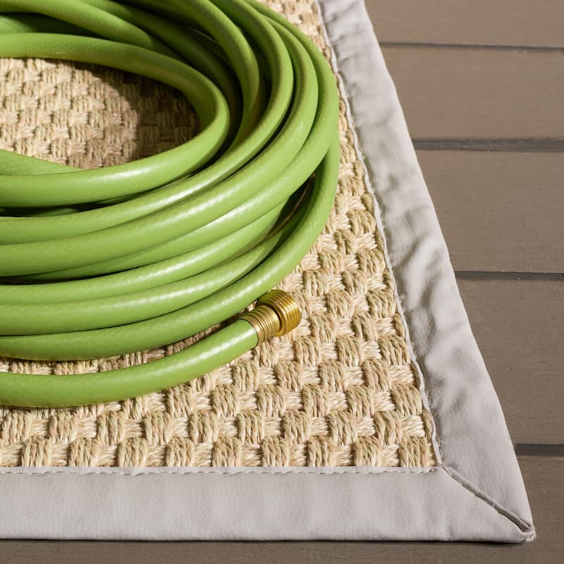 SAFAVIEH Napa Faux Sisal Meret Washable Indoor/Outdoor Rug - Weather Resistant & Easy Cleaning