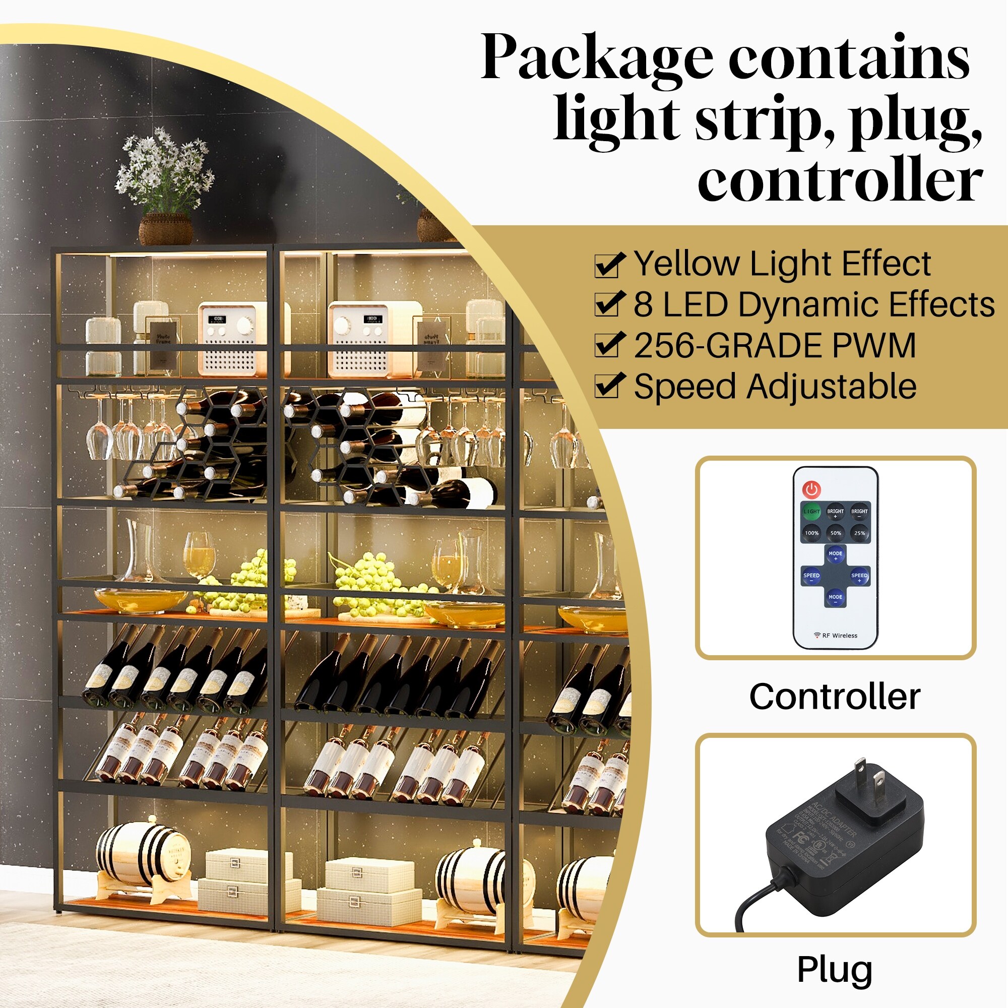Gold honeycomb wine rack best sale