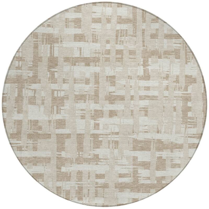 HomeRoots Striped Transitional Rectangle Outdoor Rug