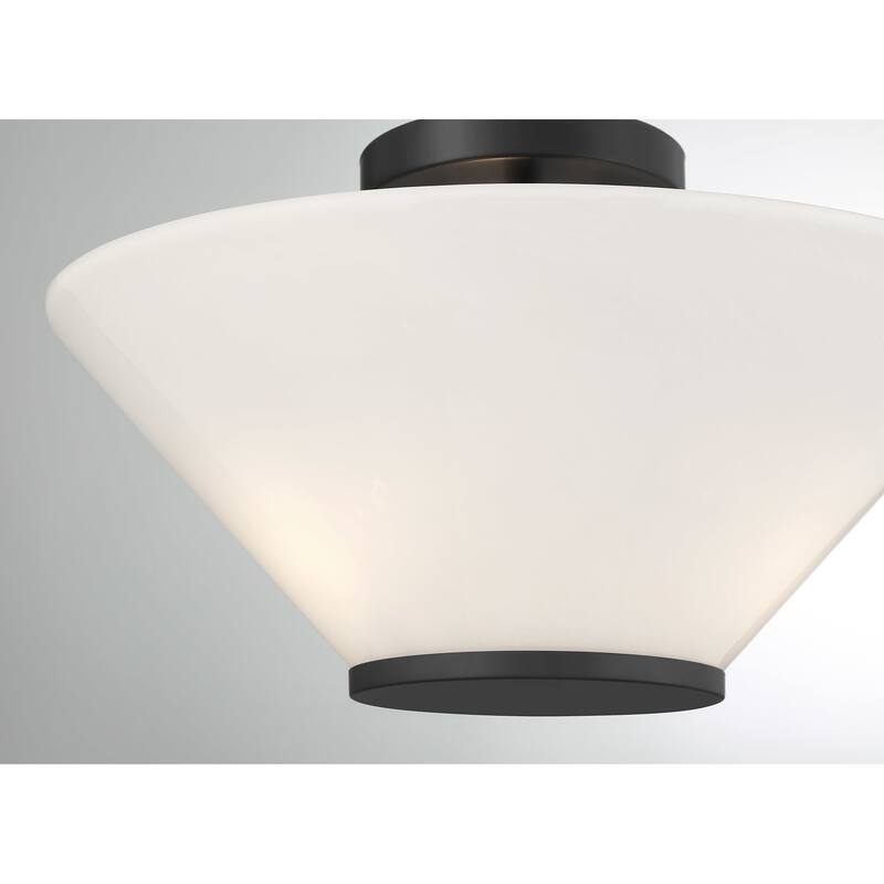 Savoy House 6-4012-3 Blair 3 Light 15" Wide LED Semi-Flush Bowl
