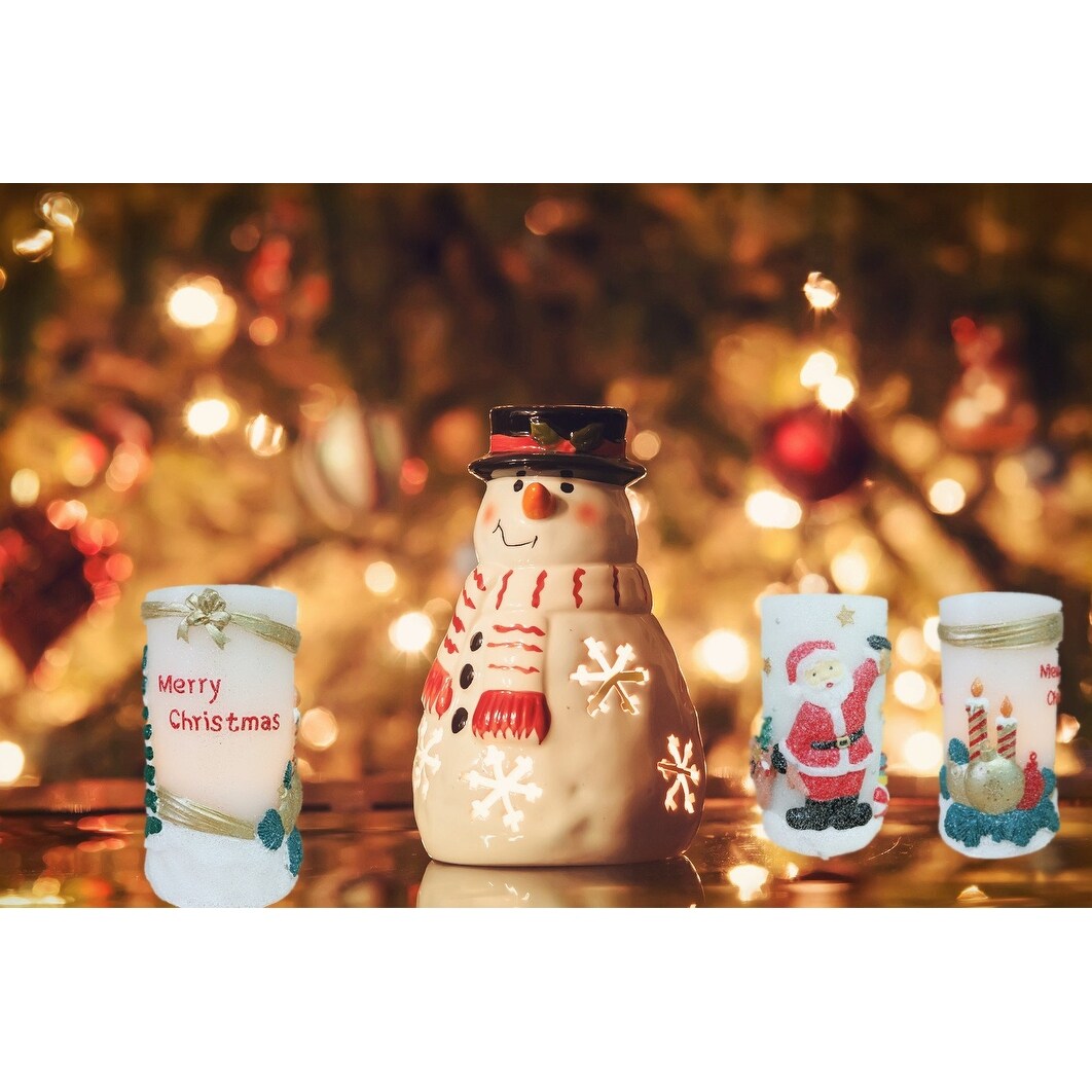 Shop Christmas Tree Flameless Led Candle Lights With Timer 3x6 Inches For Christmas Home Party Decor Overstock 23177807