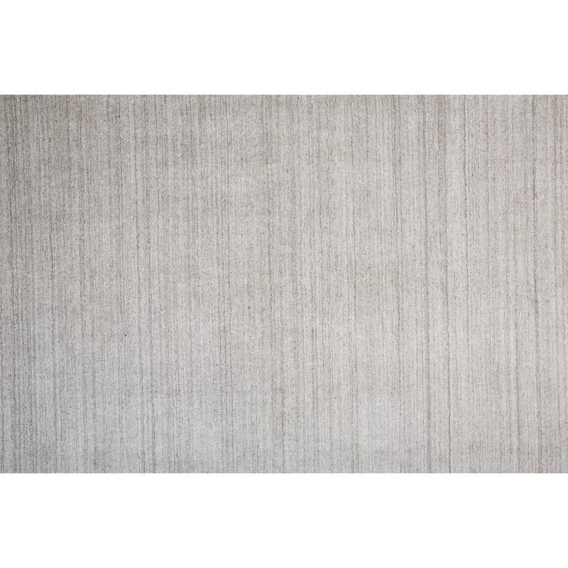 Yurie Contemporary Gebbah Rug, Light Gray/Denim Blue, Area Rug