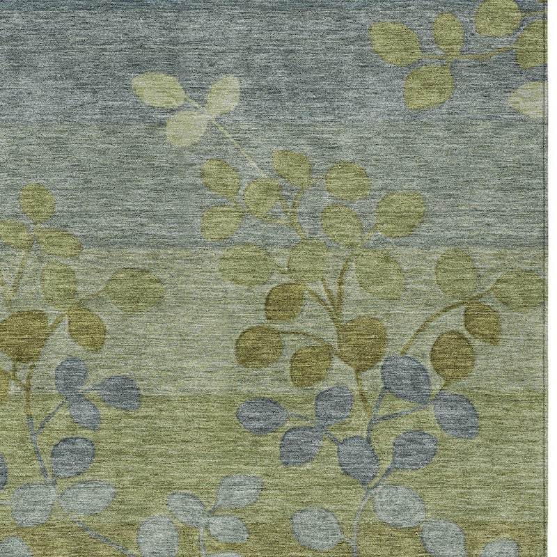 HomeRoots Floral Transitional Rectangle Outdoor Rug