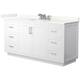 Option White / Giotto Quartz Top / Brushed Nickel