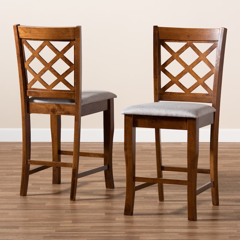 Aria Modern and Contemporary 2-Piece Counter Height Pub Chair Set