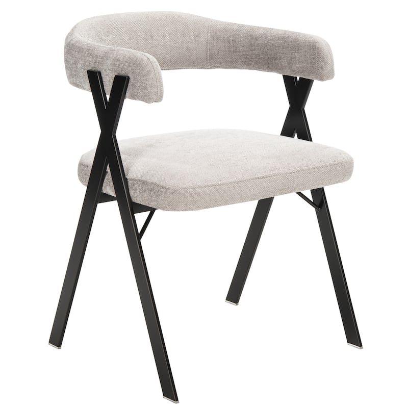 SAFAVIEH Couture Daneen Chenille Dining Chair - 21.5" W x 22" L x 29.9" H - 22Wx22Dx30H