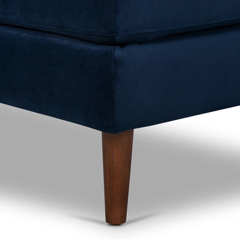 Poly & Bark Napa Velvet Fabric Ottoman