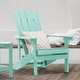 preview thumbnail 44 of 76, Bonosuki Outdoor HIPS Weather-Resistant Plastic Adirondack Chairs Light Green