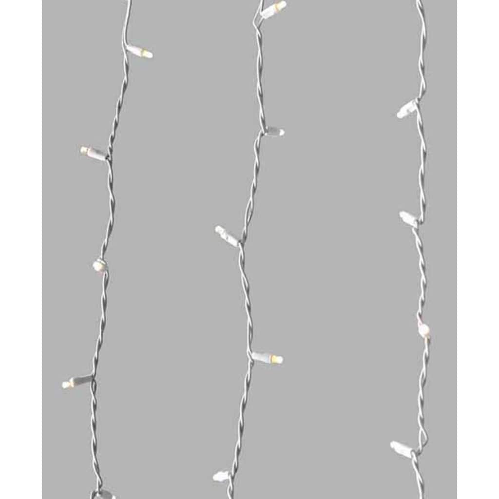 240 White LED Wide Angle Christmas Drops String Lights 8 Ft White Wire