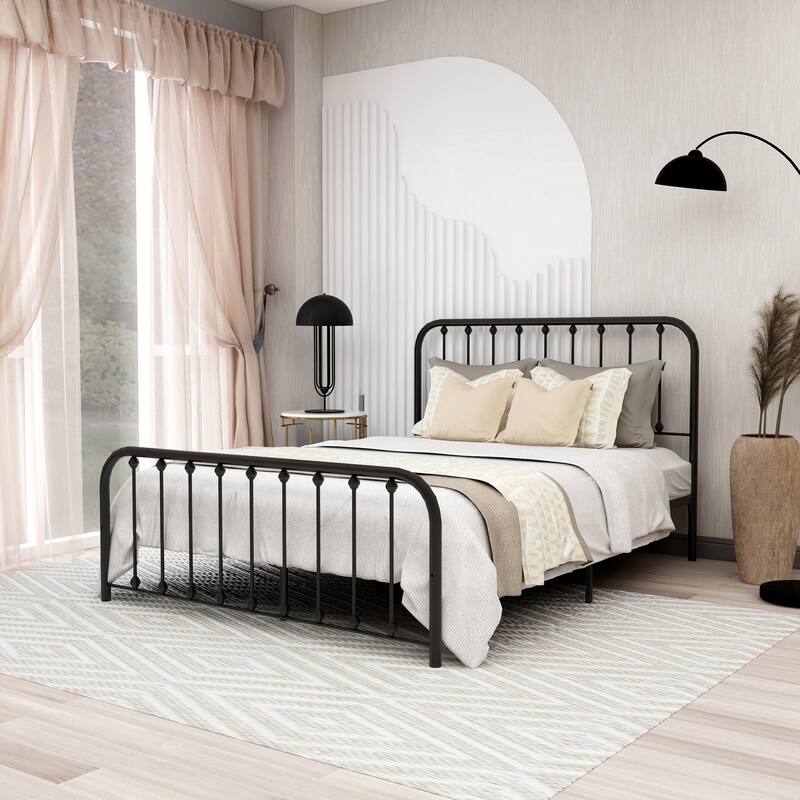 Alazyhome Sturdy Metal Platform Bed Frame