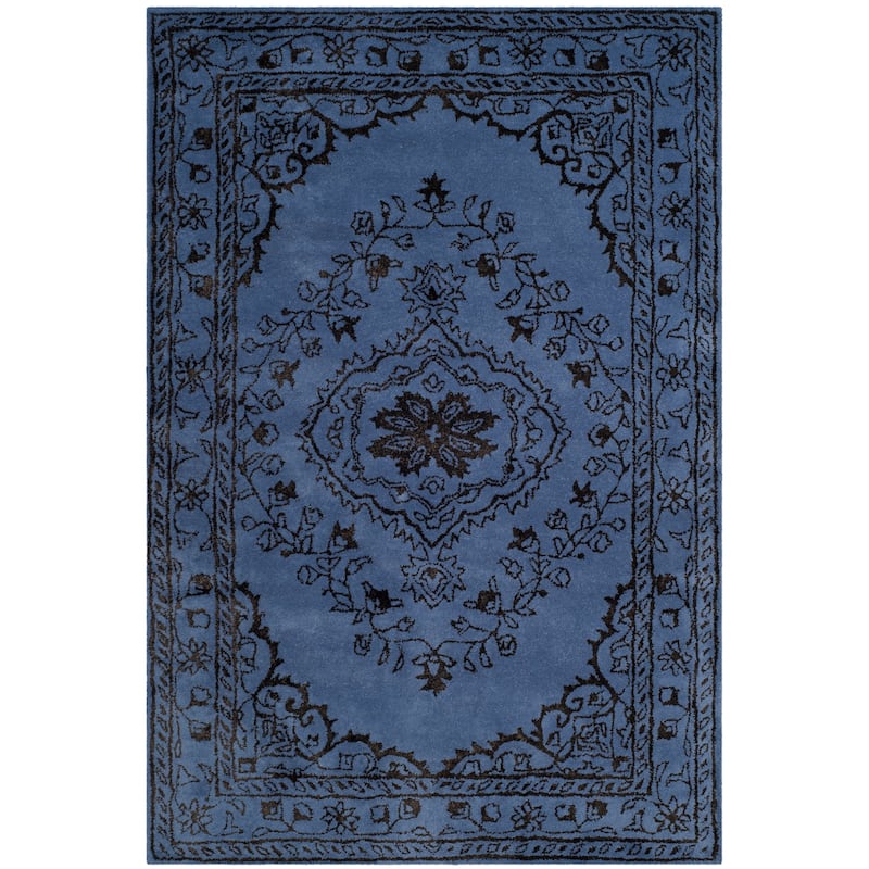 SAFAVIEH Handmade Glamour Gudmundina Modern Viscose Rug - 4' x 6' - Purple