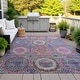 preview thumbnail 50 of 101, Machine Washable Indoor/Outdoor Boho Global Chantille Rug Pink - 10' x 14'