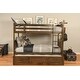 preview thumbnail 8 of 11, Somette Claire Twin Bunk Bed with Trundle and Tray Walnut Brown