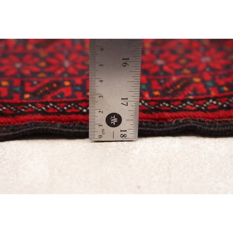 ECARPETGALLERY Hand-knotted Teimani Red Wool Rug - 3'0 x 5'0