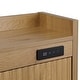 preview thumbnail 10 of 10, Acroma Shoe Storage Cabinet with 2 Flip Drawers Wood - 2-Tier