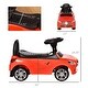 preview thumbnail 5 of 3, Kids Ride-On Push Car with Foot-to-Floor Design, Horn, Music, Headlights, and Under-Seat Storage for Toddlers Ages 1-3 - Red