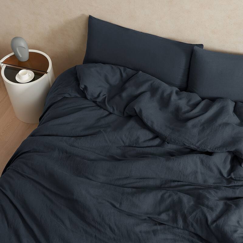 Dark Sky Reserve® - Bamboo Linen Oversized Duvet Cover - Portugal Made