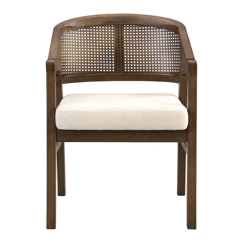 Christopher Knight Home - Acantha Rubberwood Frame with Rattan Back 7 Piece Dining Set