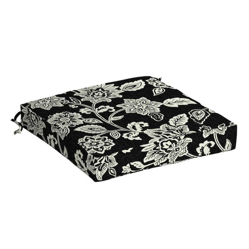 ARDEN Ashland Jacobean Outdoor 19 x 19 in. Seat Cushion - 19 in L x 19 in W x 4 in H - 19 in L x 19 in W x 4 in H - Ashland Jacobean
