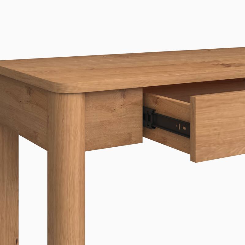 Walker Edison Modern Writing Desk with Drawer Storage