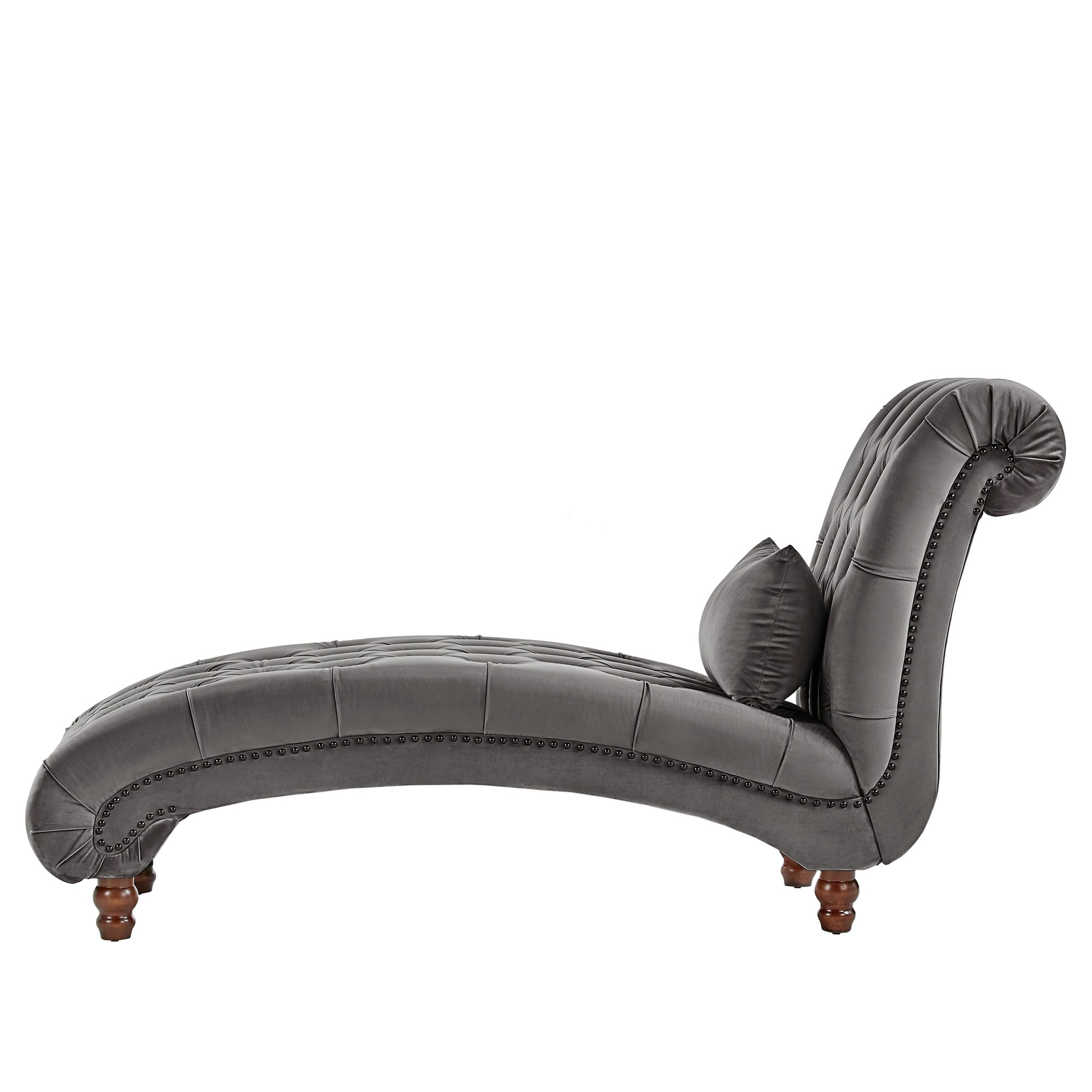 Oversized tufted chaise discount lounge