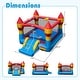 preview thumbnail 3 of 6, Costway 3-in-1 Kids Bouncer with Slide Large Jumping Area & Basketball - 149.5" x 110" x 87"