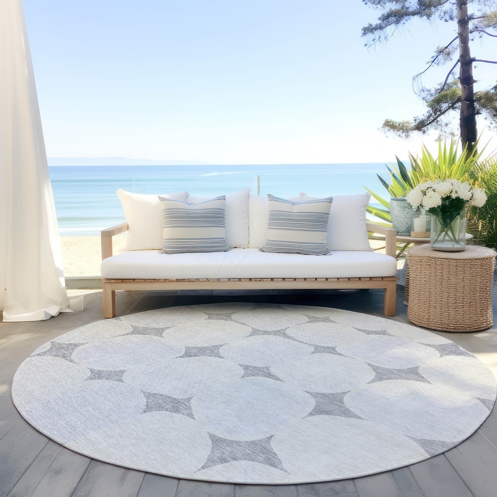 Machine Washable Indoor/ Outdoor Chantille Modern Puffy Rug