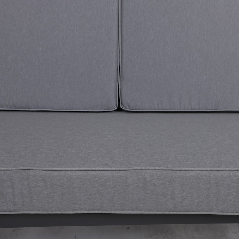 Outdoor Loveseat Cushion Set Deep Seat Cushions,Waterproof Replacement Patio Chair Cushions Set Of 2(1xseat+2xback Cushion)