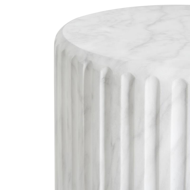 Christopher Knight Home- Sarah Outdoor MGO Carved Side Table