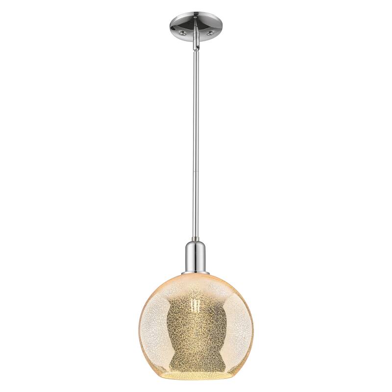 Innovations Lighting Endless Possibilities Arcadia - Athens - 1 Light 10" Stem Hung Mini Pendant - Mercury/Polished Chrome
