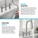 preview thumbnail 10 of 86, KRAUS Oletto Bridge Kitchen Faucet with 2-Function Pull-Down Sprayhead
