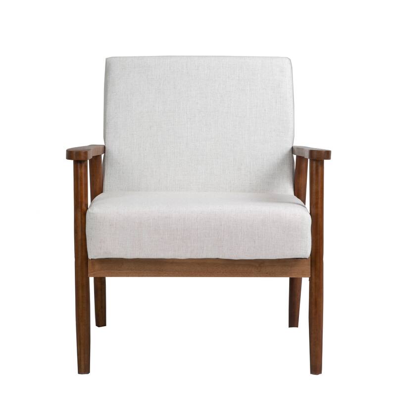 Mid-century Modern Solid Wood Armchair