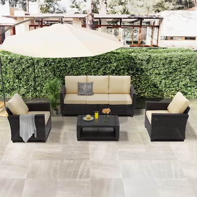 5 - Person Outdoor Seating Group with Cushions